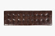 Jofran Global Archive 55" Genuine Distressed Leather Ottoman Bench in Dark Sienna - Holmwood's Furniture & Design Center (Somersworth, NH)