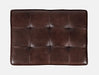 Jofran Global Archive Genuine Distressed Leather Ottoman Stool in Dark Sienna - Holmwood's Furniture & Design Center (Somersworth, NH)