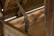 Jofran Artisan's Craft 42" Rustic Farmhouse Distressed Acacia Storage Bench in Dakota Oak - Holmwood's Furniture & Design Center (Somersworth, NH)