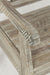 Jofran Artisan's Craft 42" Rustic Farmhouse Distressed Acacia Storage Bench in Washed Grey - Holmwood's Furniture & Design Center (Somersworth, NH)