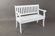 Jofran Artisan's Craft 42" Rustic Farmhouse Distressed Acacia Storage Bench in Distressed Weathered White - Holmwood's Furniture & Design Center (Somersworth, NH)