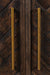Jofran Gramercy Mid-Century Modern Chevron Four Door 79" Accent Cabinet in Dark Chevron Brown - Holmwood's Furniture & Design Center (Somersworth, NH)
