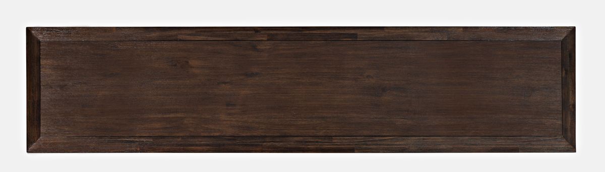 Jofran Gramercy Mid-Century Modern Chevron Four Door 79" Accent Cabinet in Dark Chevron Brown - Holmwood's Furniture & Design Center (Somersworth, NH)