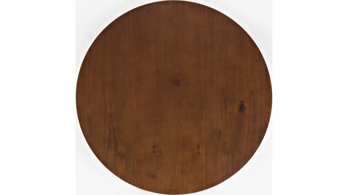 Jofran Copenhagen Round Dining Table in Brown - Holmwood's Furniture & Design Center (Somersworth, NH)