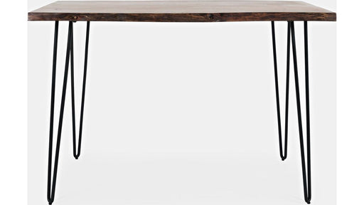 Jofran Nature's Edge 52" Live Edge Counter Height Table in Light Chestnut - Holmwood's Furniture & Design Center (Somersworth, NH)
