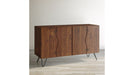 Jofran Nature's Edge Sideboard with 4 Live Edge Doors in Light Chestnut - Holmwood's Furniture & Design Center (Somersworth, NH)