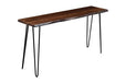 Jofran Nature's Edge Solid Acacia Counter Height Sofa Dining Table in Chestnut - Holmwood's Furniture & Design Center (Somersworth, NH)