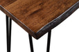 Jofran Nature's Edge Solid Acacia Counter Height Sofa Dining Table in Chestnut - Holmwood's Furniture & Design Center (Somersworth, NH)