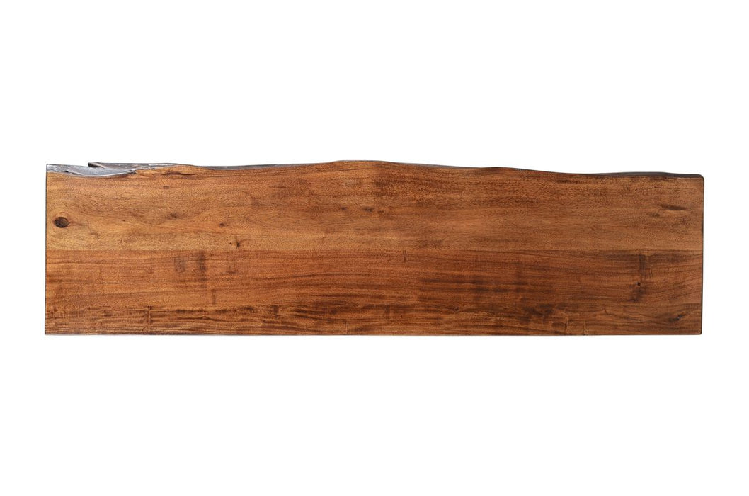 Jofran Nature's Edge Solid Acacia Counter Height Sofa Dining Table in Chestnut - Holmwood's Furniture & Design Center (Somersworth, NH)