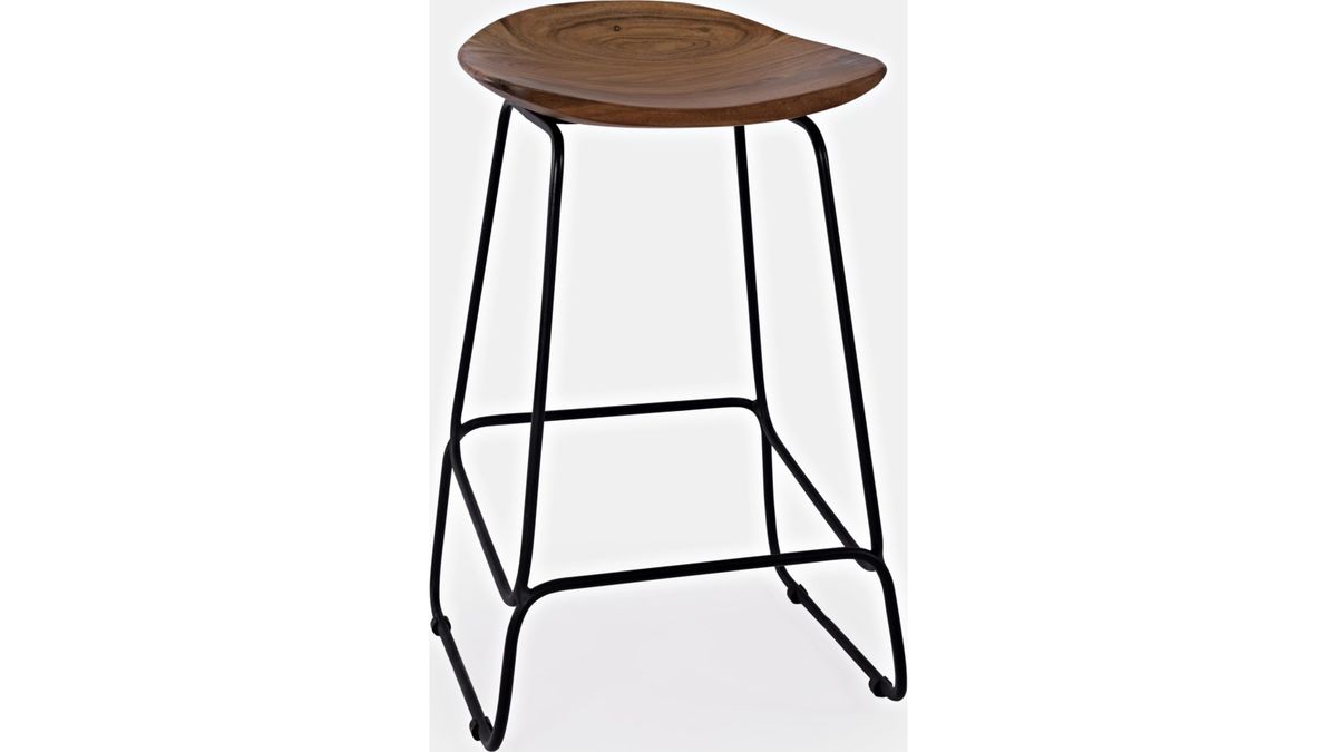 Jofran Nature's Edge Backless Stool in Light Chestnut (Set of 2) - Holmwood's Furniture & Design Center (Somersworth, NH)