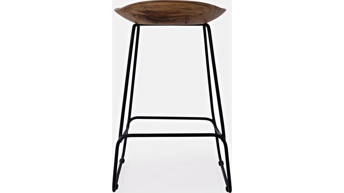 Jofran Nature's Edge Backless Stool in Light Chestnut (Set of 2) - Holmwood's Furniture & Design Center (Somersworth, NH)