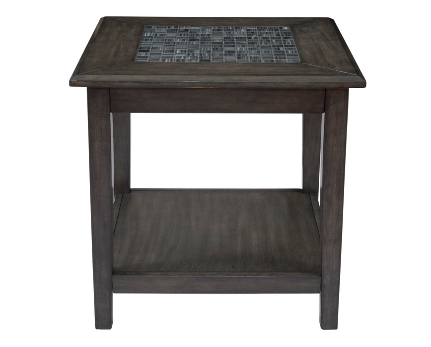 Grey Mosaic End Table