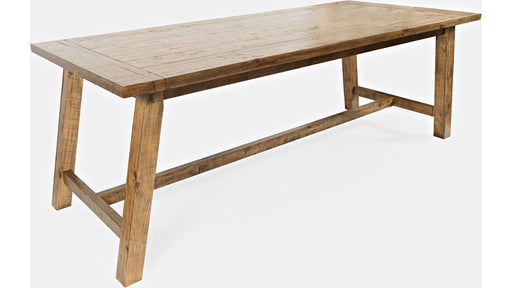 Jofran Telluride Counter Height Trestle Table in Natural - Holmwood's Furniture & Design Center (Somersworth, NH)