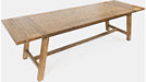 Jofran Telluride Counter Height Trestle Table in Natural - Holmwood's Furniture & Design Center (Somersworth, NH)
