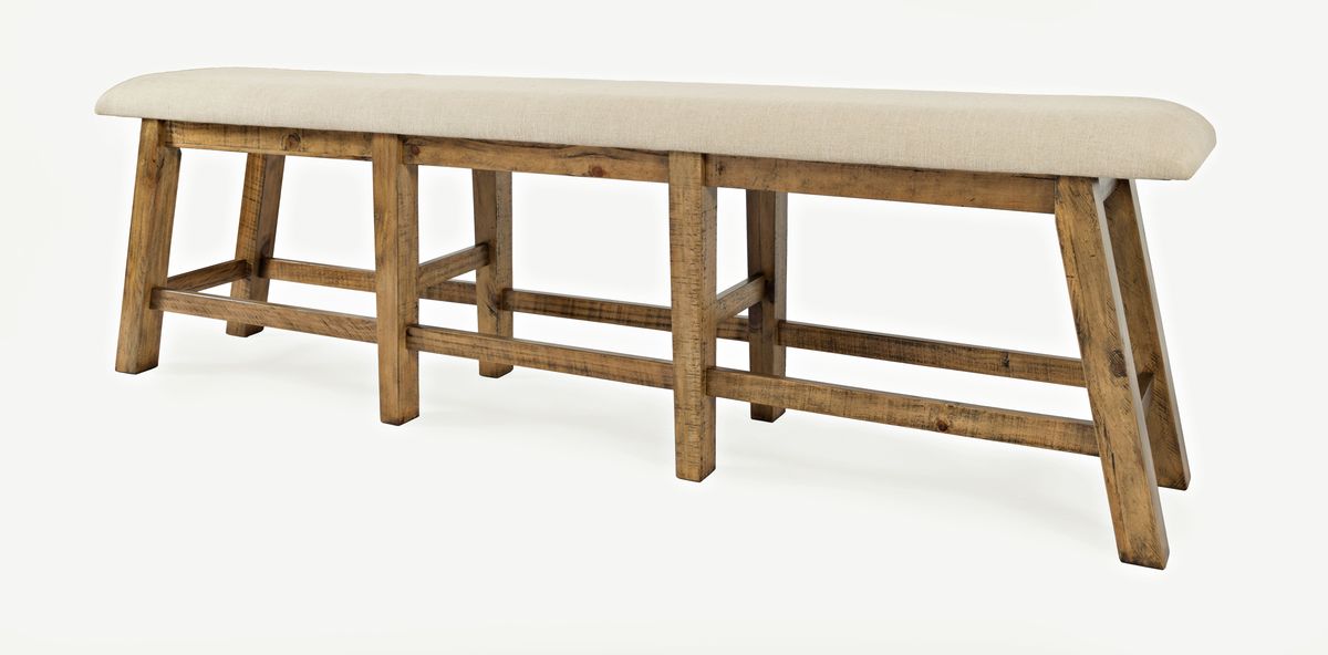 Jofran Telluride Counter Height Bench in Natural - Holmwood's Furniture & Design Center (Somersworth, NH)