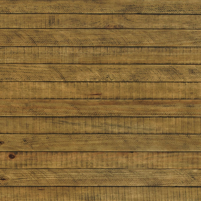 Jofran Telluride Rustic Distressed Pine 127" Trestle Dining Table with Two Extension Leaves in Gold - Holmwood's Furniture & Design Center (Somersworth, NH)