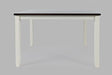 Jofran Asbury Park Solid Acacia Farmhouse 4-Pack Dining Set - Table with 2 Chairs and Bench in White - Holmwood's Furniture & Design Center (Somersworth, NH)