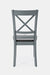 Jofran Asbury Park Solid Acacia Farmhouse X-Back Chair (Set of 2) in Grey - Holmwood's Furniture & Design Center (Somersworth, NH)