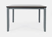 Jofran Asbury Park Solid Acacia Farmhouse 4-Pack Dining Set - Table with 2 Chairs and Bench in Grey - Holmwood's Furniture & Design Center (Somersworth, NH)
