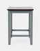 Jofran Asbury Park Solid Acacia Farmhouse Backless Saddle Stool (Set of 2) in Grey image
