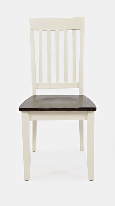 Jofran Decatur Lane Farmhouse Acacia Dining Chair (Set of 2) in White image