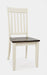 Jofran Decatur Lane Farmhouse 4 Piece Acacia Dining Set in White - Holmwood's Furniture & Design Center (Somersworth, NH)