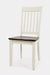Jofran Decatur Lane Farmhouse Acacia Dining Chair (Set of 2) in White - Holmwood's Furniture & Design Center (Somersworth, NH)