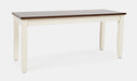 Jofran Decatur Lane Farmhouse 4 Piece Acacia Dining Set in White - Holmwood's Furniture & Design Center (Somersworth, NH)