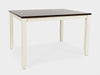 Jofran Decatur Lane Farmhouse 4 Piece Acacia Dining Set in White - Holmwood's Furniture & Design Center (Somersworth, NH)