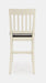 Jofran Decatur Lane Farmhouse Acacia Counter Stool (Set of 2) in White - Holmwood's Furniture & Design Center (Somersworth, NH)