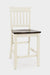 Jofran Decatur Lane Farmhouse Acacia Counter Stool (Set of 2) in White - Holmwood's Furniture & Design Center (Somersworth, NH)