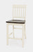 Jofran Decatur Lane Farmhouse Acacia Counter Stool (Set of 2) in White - Holmwood's Furniture & Design Center (Somersworth, NH)