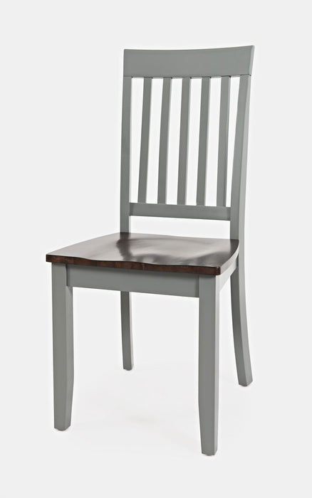 Jofran Decatur Lane Farmhouse 4 Piece Acacia Dining Set in Grey - Holmwood's Furniture & Design Center (Somersworth, NH)