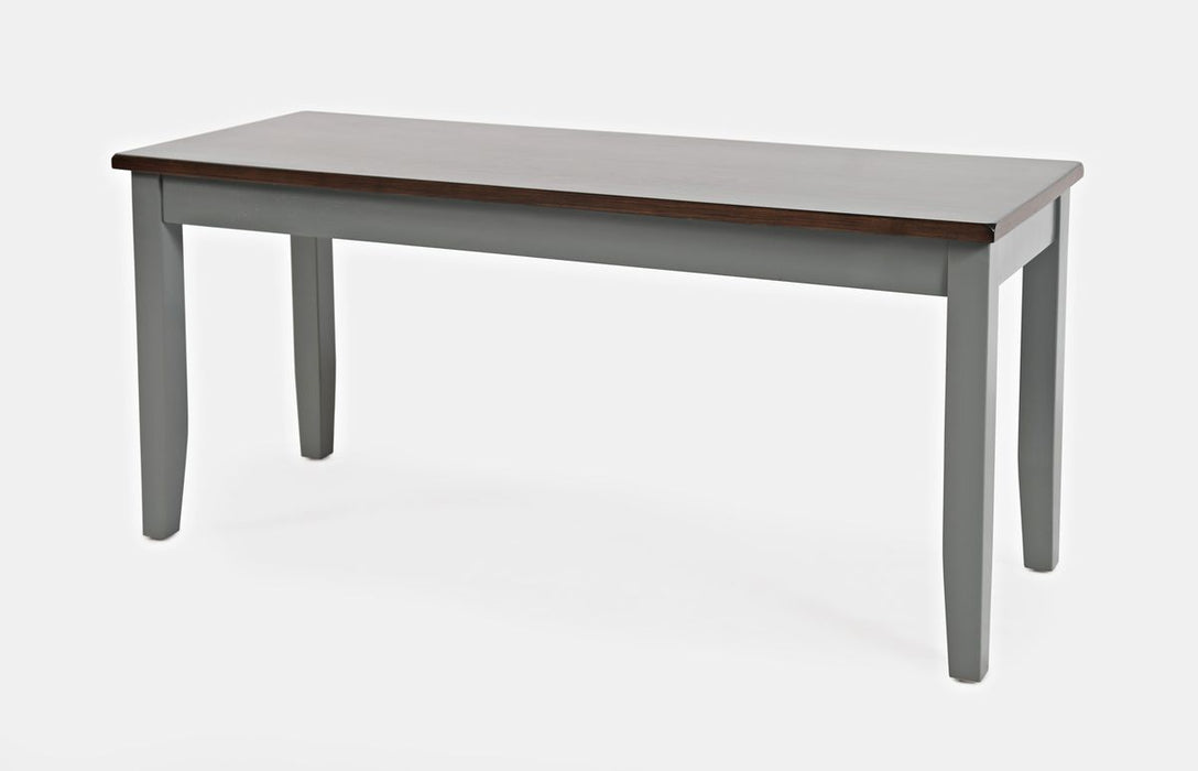 Jofran Decatur Lane Farmhouse 4 Piece Acacia Dining Set in Grey - Holmwood's Furniture & Design Center (Somersworth, NH)