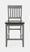 Jofran Decatur Lane Farmhouse Acacia Counter Stool (Set of 2) in Grey image