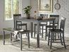 Jofran Decatur Lane Farmhouse 4 Piece Acacia Dining Set in Grey - Holmwood's Furniture & Design Center (Somersworth, NH)