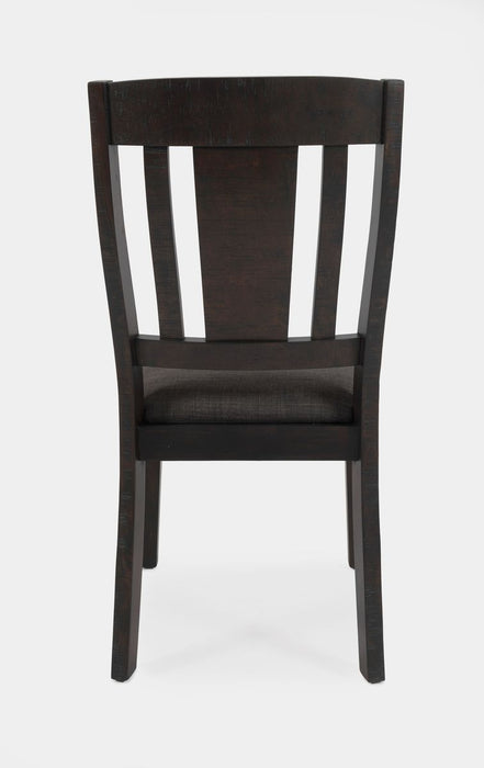 Jofran American Rustics Upholstered Slatback Chair (Set of 2) in Rustic Brown - Holmwood's Furniture & Design Center (Somersworth, NH)