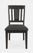 Jofran American Rustics Upholstered Slatback Chair (Set of 2) in Rustic Brown image