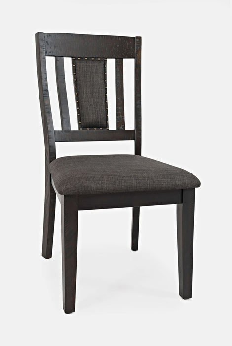 Jofran American Rustics Upholstered Slatback Chair (Set of 2) in Rustic Brown - Holmwood's Furniture & Design Center (Somersworth, NH)