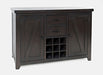 Jofran American Rustics Sideboard Buffet with Wine Rack in Rustic Brown - Holmwood's Furniture & Design Center (Somersworth, NH)