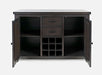 Jofran American Rustics Sideboard Buffet with Wine Rack in Rustic Brown - Holmwood's Furniture & Design Center (Somersworth, NH)