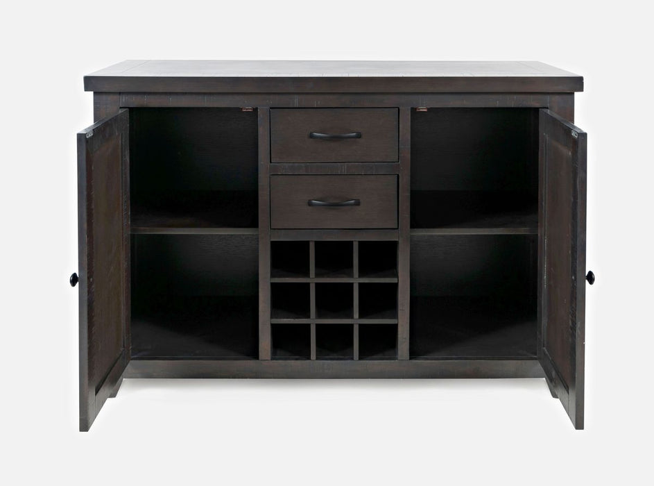 Jofran American Rustics Sideboard Buffet with Wine Rack in Rustic Brown - Holmwood's Furniture & Design Center (Somersworth, NH)
