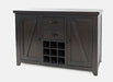 Jofran American Rustics Sideboard Buffet with Wine Rack in Rustic Brown - Holmwood's Furniture & Design Center (Somersworth, NH)