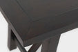 Jofran American Rustics 72" Counter Height Distressed Acacia Trestle Dining Table in Rustic Brown - Holmwood's Furniture & Design Center (Somersworth, NH)
