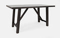 Jofran American Rustics 72" Counter Height Distressed Acacia Trestle Dining Table in Rustic Brown - Holmwood's Furniture & Design Center (Somersworth, NH)