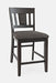 Jofran American Rustics Upholstered Slatback Stool (Set of 2) in Rustic Brown - Holmwood's Furniture & Design Center (Somersworth, NH)