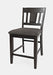 Jofran American Rustics Upholstered Slatback Stool (Set of 2) in Rustic Brown - Holmwood's Furniture & Design Center (Somersworth, NH)