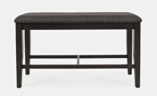 Jofran American Rustics Upholstered 42" Counter Bench in Rustic Brown image
