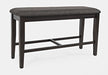 Jofran American Rustics Upholstered 42" Counter Bench in Rustic Brown - Holmwood's Furniture & Design Center (Somersworth, NH)