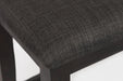 Jofran American Rustics Upholstered 42" Counter Bench in Rustic Brown - Holmwood's Furniture & Design Center (Somersworth, NH)